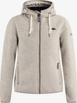 Schmuddelwedda Outdoor Jassen Fleece Jas Dames Camel