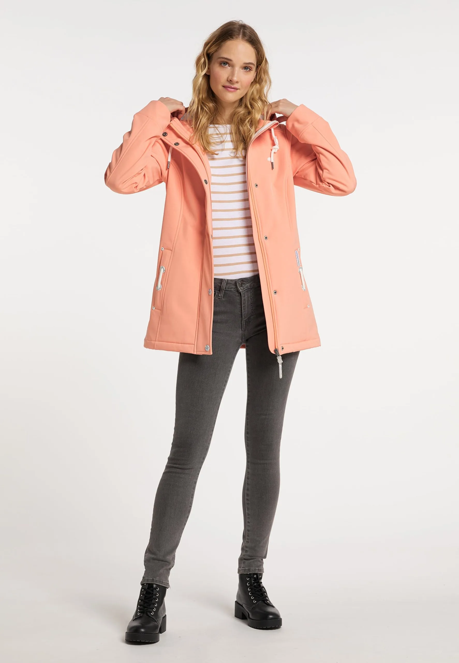 Schmuddelwedda Outdoor Jassen Functionele Jas Dames Oranje / Zalm Roze 6 Schmuddelwedda Outdoor Jassen Functionele Jas Dames Oranje / Zalm Roze - Afbeelding 4