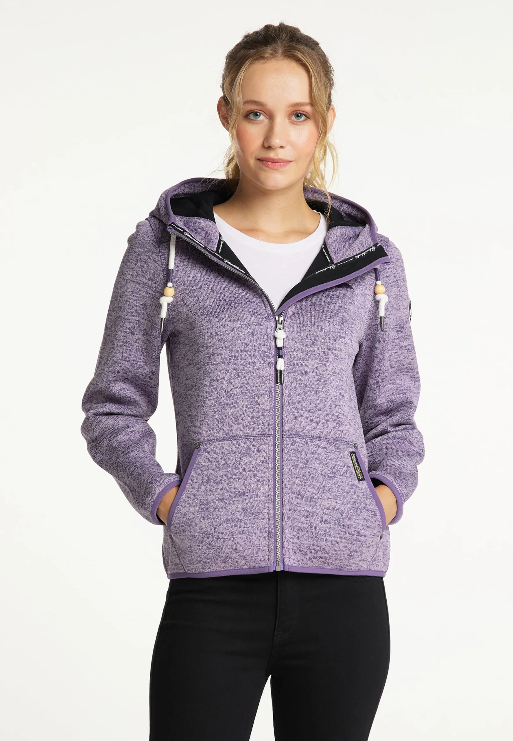 Schmuddelwedda Outdoor Jassen Fleece Jas Dames Lichtlila 4 Schmuddelwedda Outdoor Jassen Fleece Jas Dames Lichtlila - Afbeelding 2