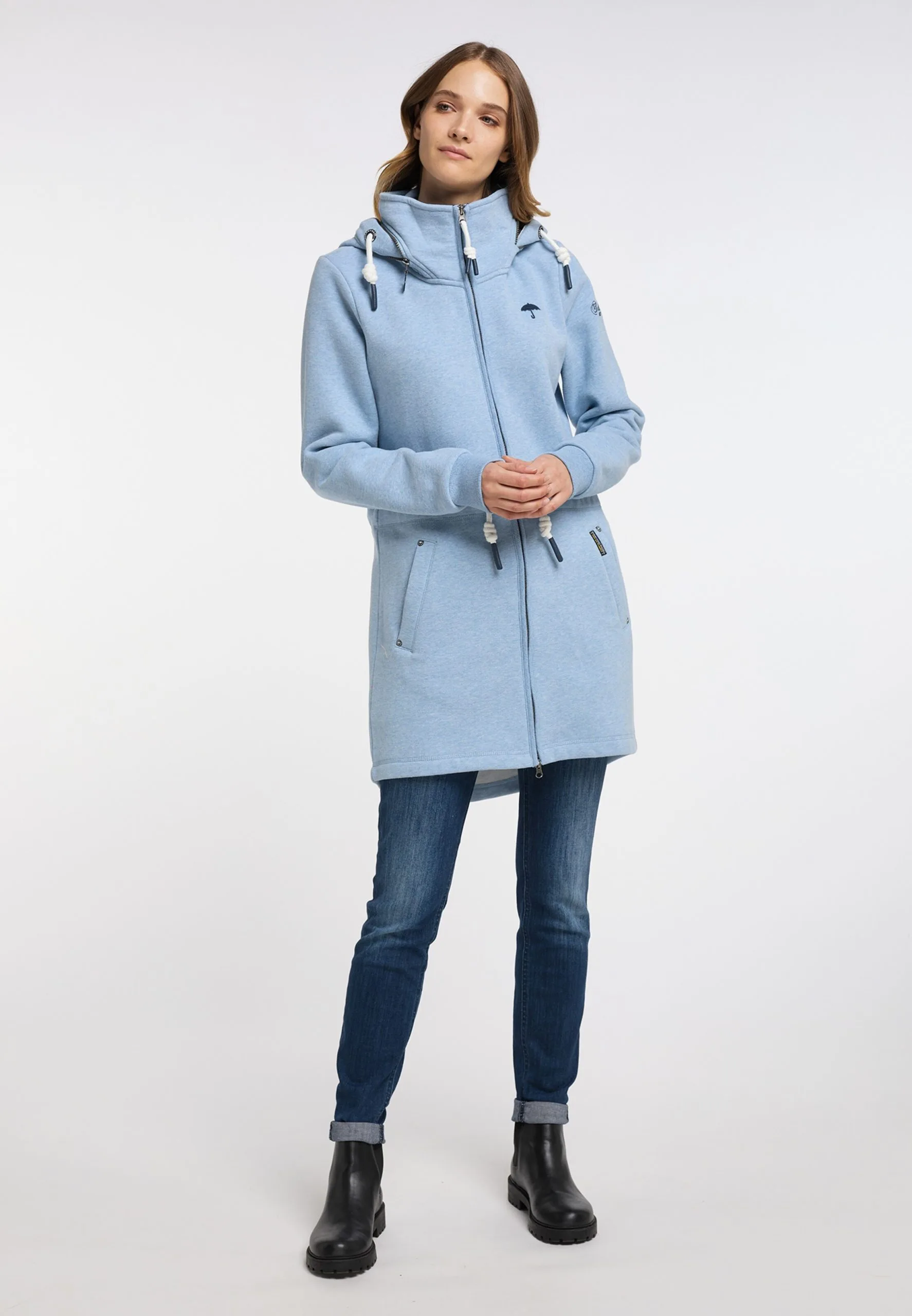 Schmuddelwedda Sweatvesten Sweatvest Dames Navy / Lichtblauw 6 Schmuddelwedda Sweatvesten Sweatvest Dames Navy / Lichtblauw - Afbeelding 4