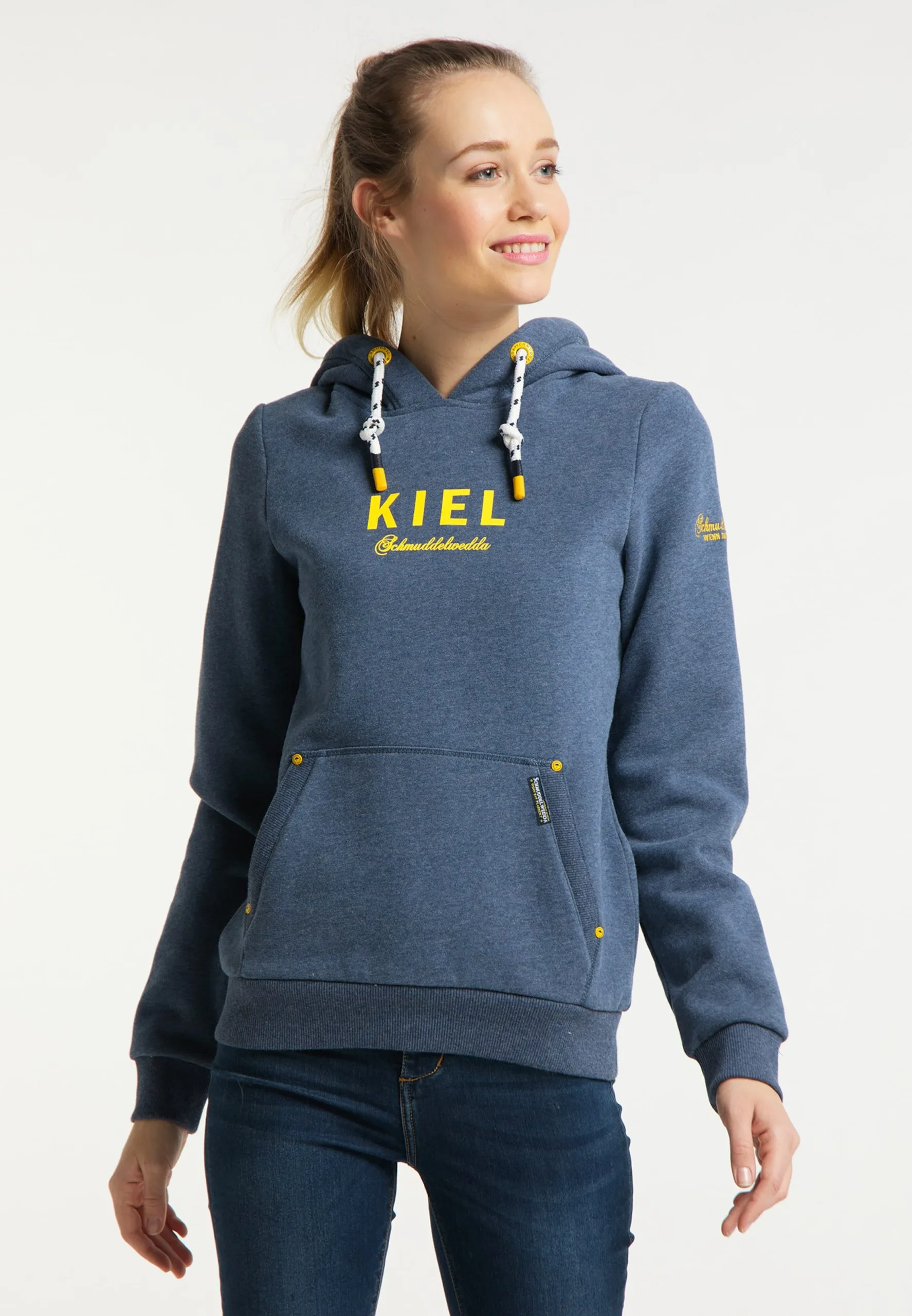 Schmuddelwedda Hoodies Sweatshirt Kiel Dames Duifblauw 4 Schmuddelwedda Hoodies Sweatshirt Kiel Dames Duifblauw - Afbeelding 2