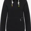 Schmuddelwedda Hoodies Sweatshirt Dames Zwart -Schmuddelwedda Verkoopwinkel 11418e0ddf30d079db65c3514581b2d5