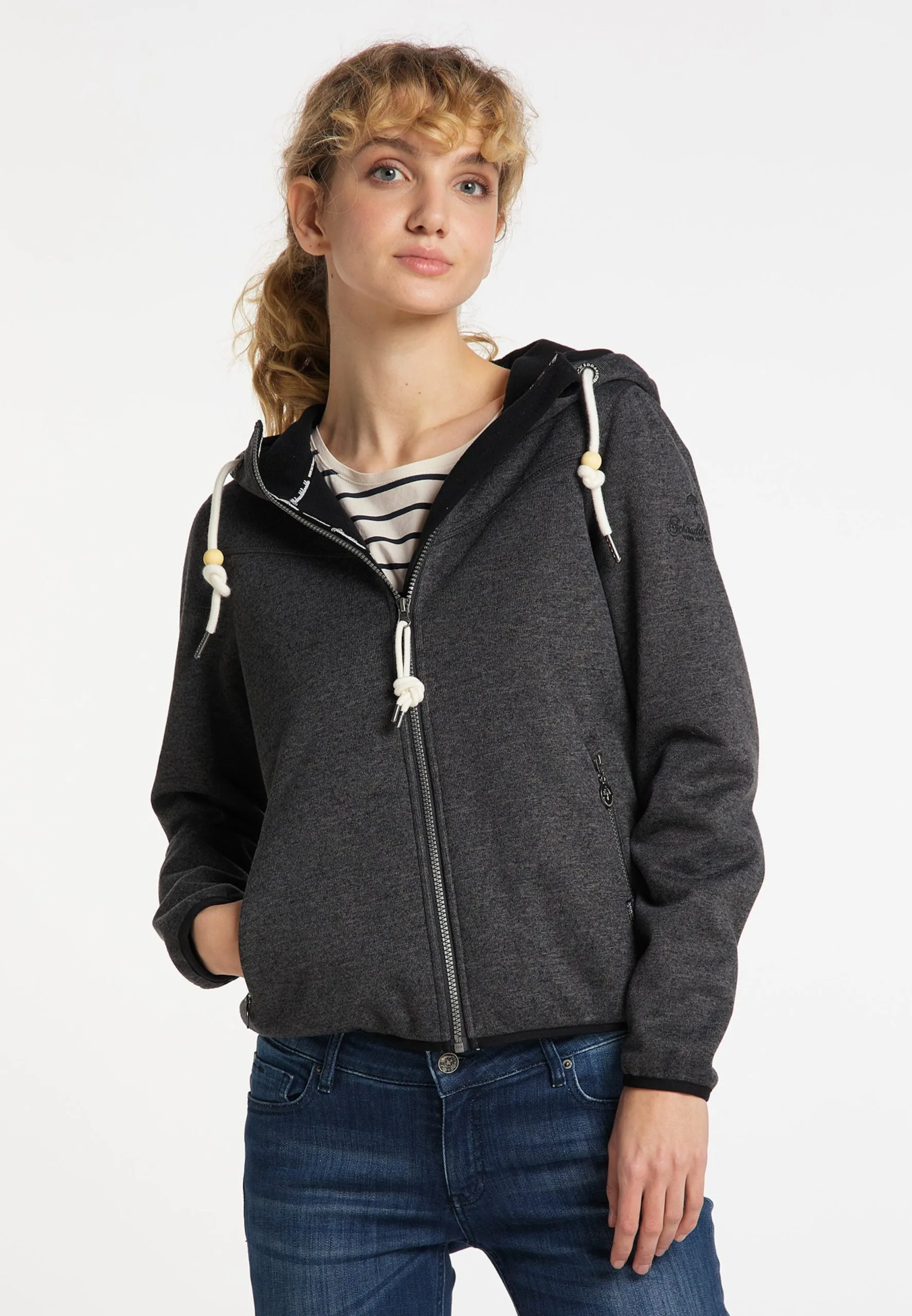 Schmuddelwedda Outdoor Jassen Fleece Jas Dames Antraciet 4 Schmuddelwedda Outdoor Jassen Fleece Jas Dames Antraciet - Afbeelding 2