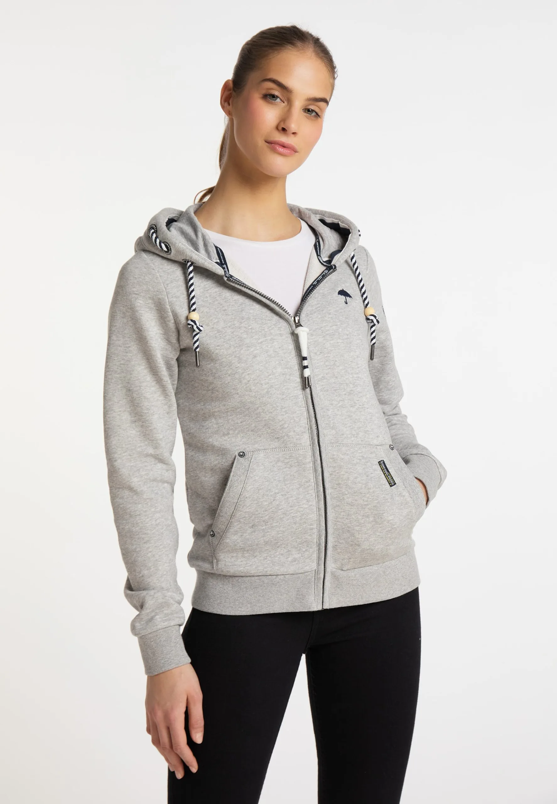 Schmuddelwedda Sweatvesten Sweatvest Nahima Dames Lichtgrijs 4 Schmuddelwedda Sweatvesten Sweatvest Nahima Dames Lichtgrijs - Afbeelding 2