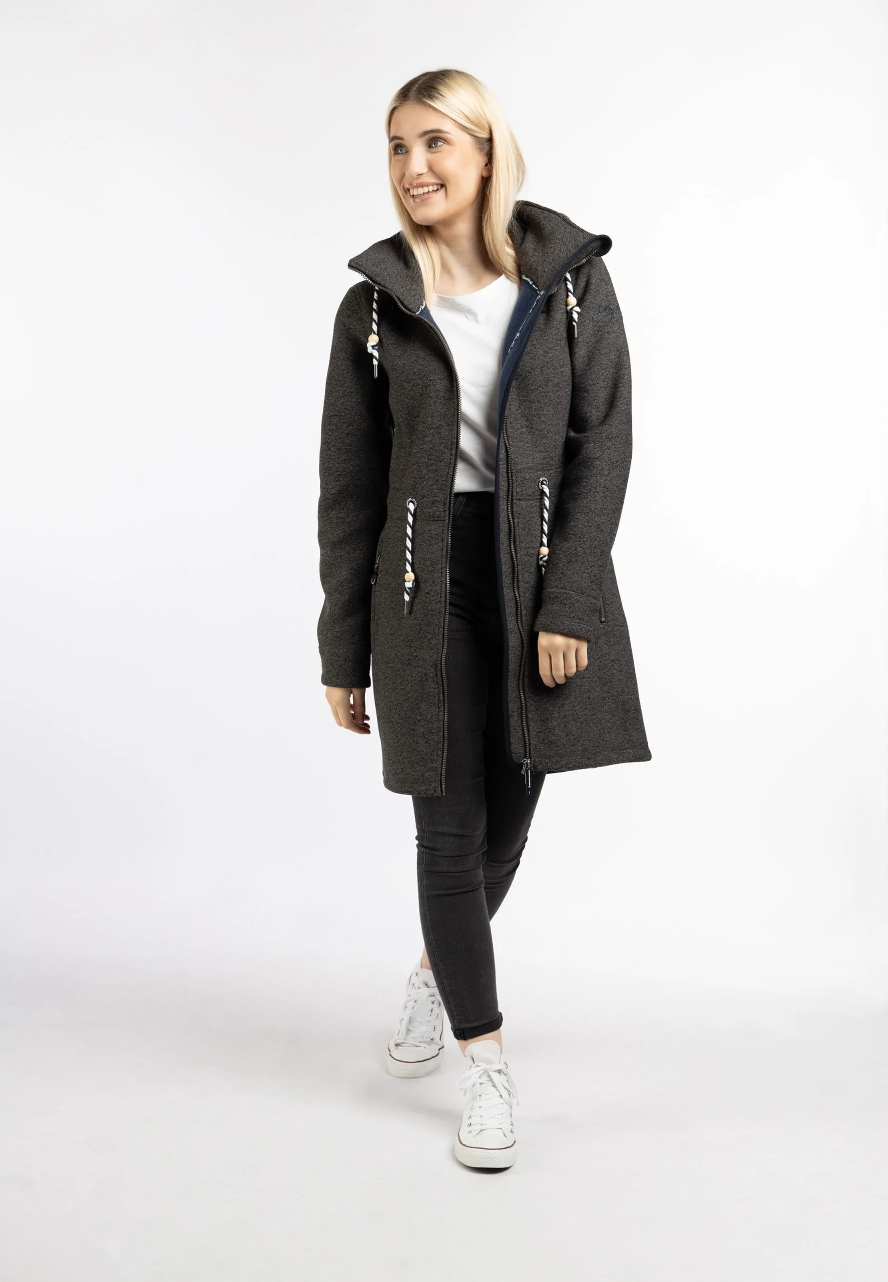 Schmuddelwedda Outdoor Jassen Fleece Jas Dames Antraciet / Aardetinten 7 Schmuddelwedda Outdoor Jassen Fleece Jas Dames Antraciet / Aardetinten - Afbeelding 5