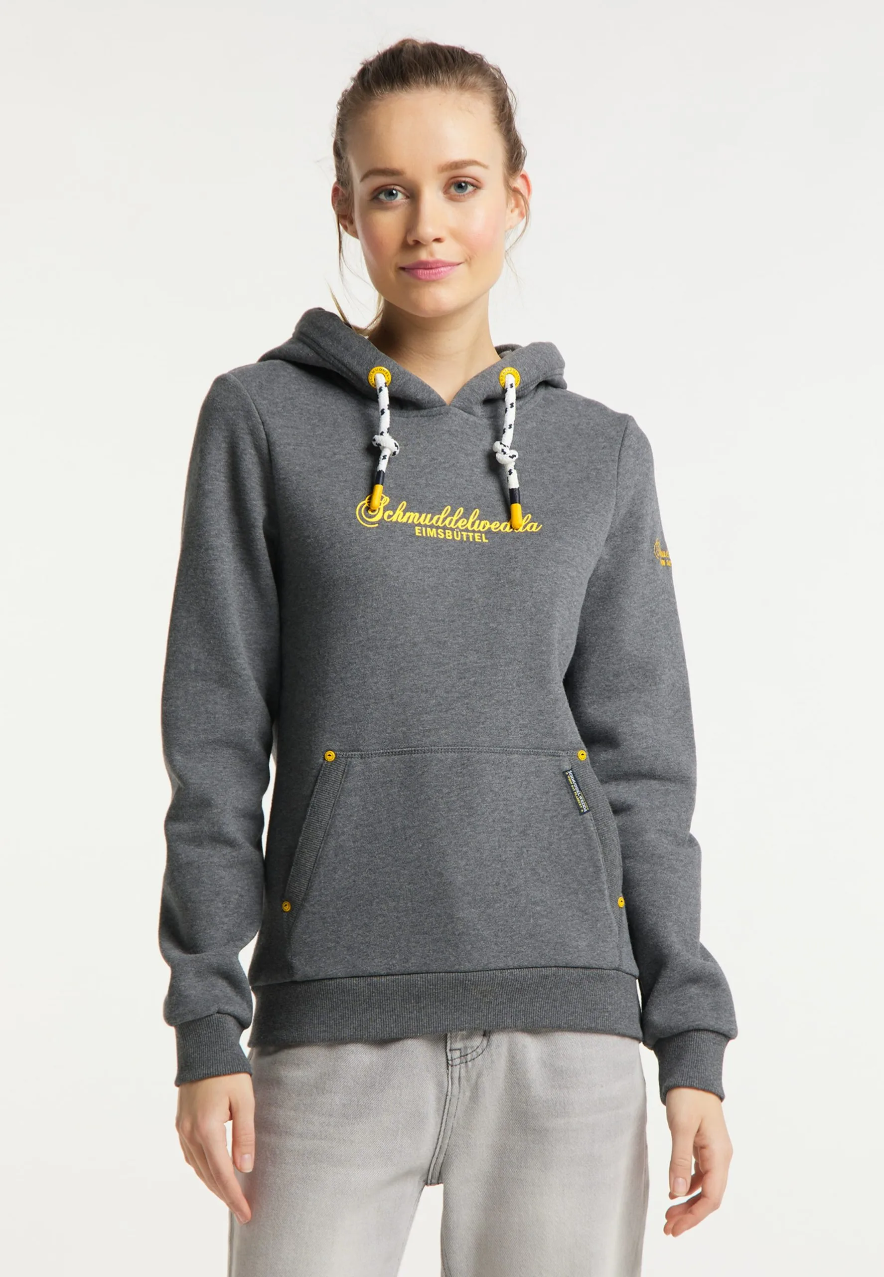 Schmuddelwedda Hoodies Sweatshirt Hamburg Dames Grijs 4 Schmuddelwedda Hoodies Sweatshirt Hamburg Dames Grijs - Afbeelding 2