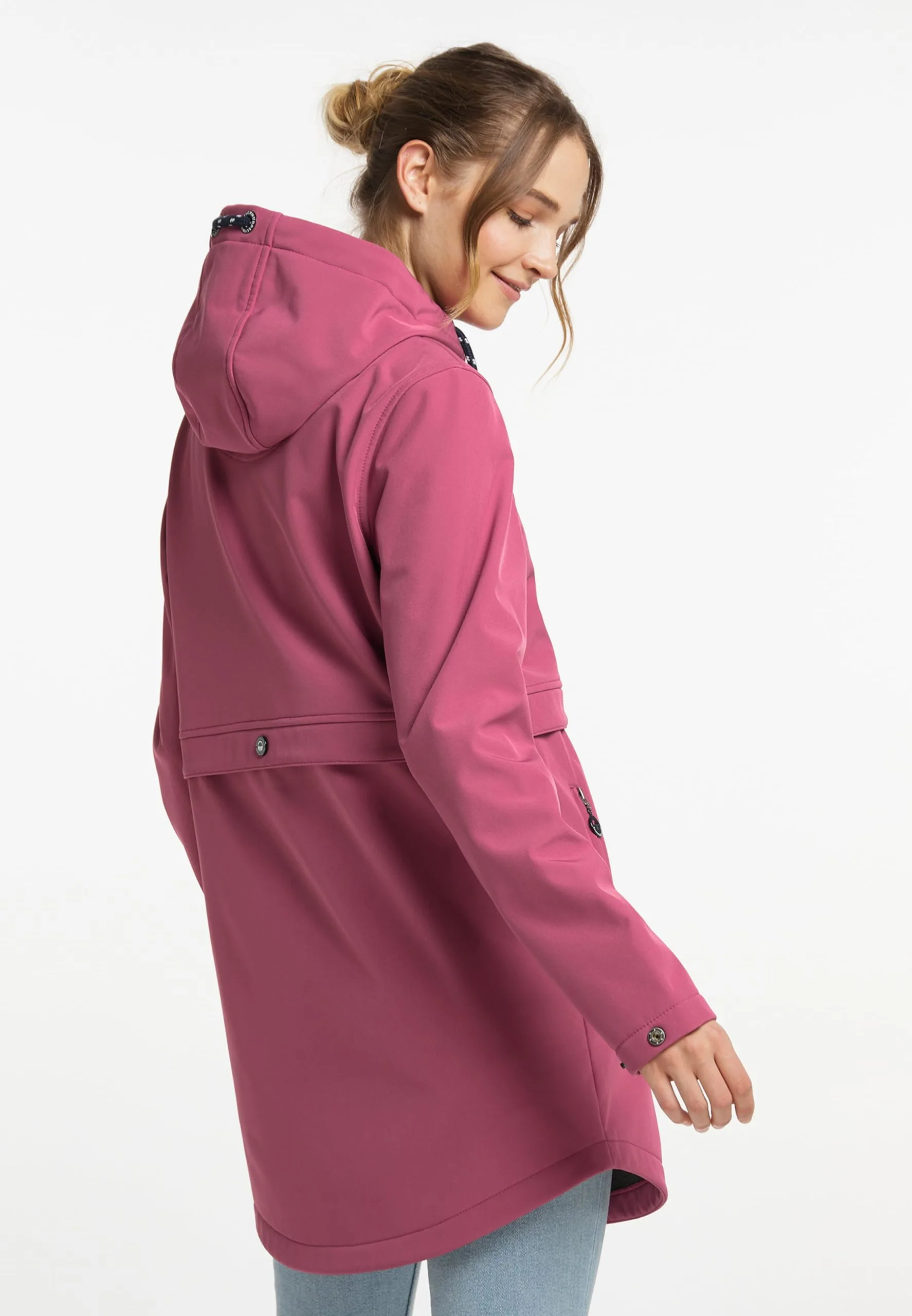 Schmuddelwedda Regenmantels Functionele Mantel Dames Donkerroze 5 Schmuddelwedda Regenmantels Functionele Mantel Dames Donkerroze - Afbeelding 3