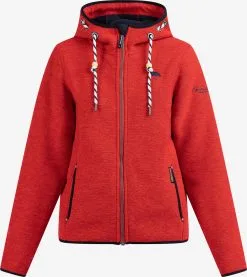 Schmuddelwedda Outdoor Jassen Fleece Jas Dames Rood Gemêleerd