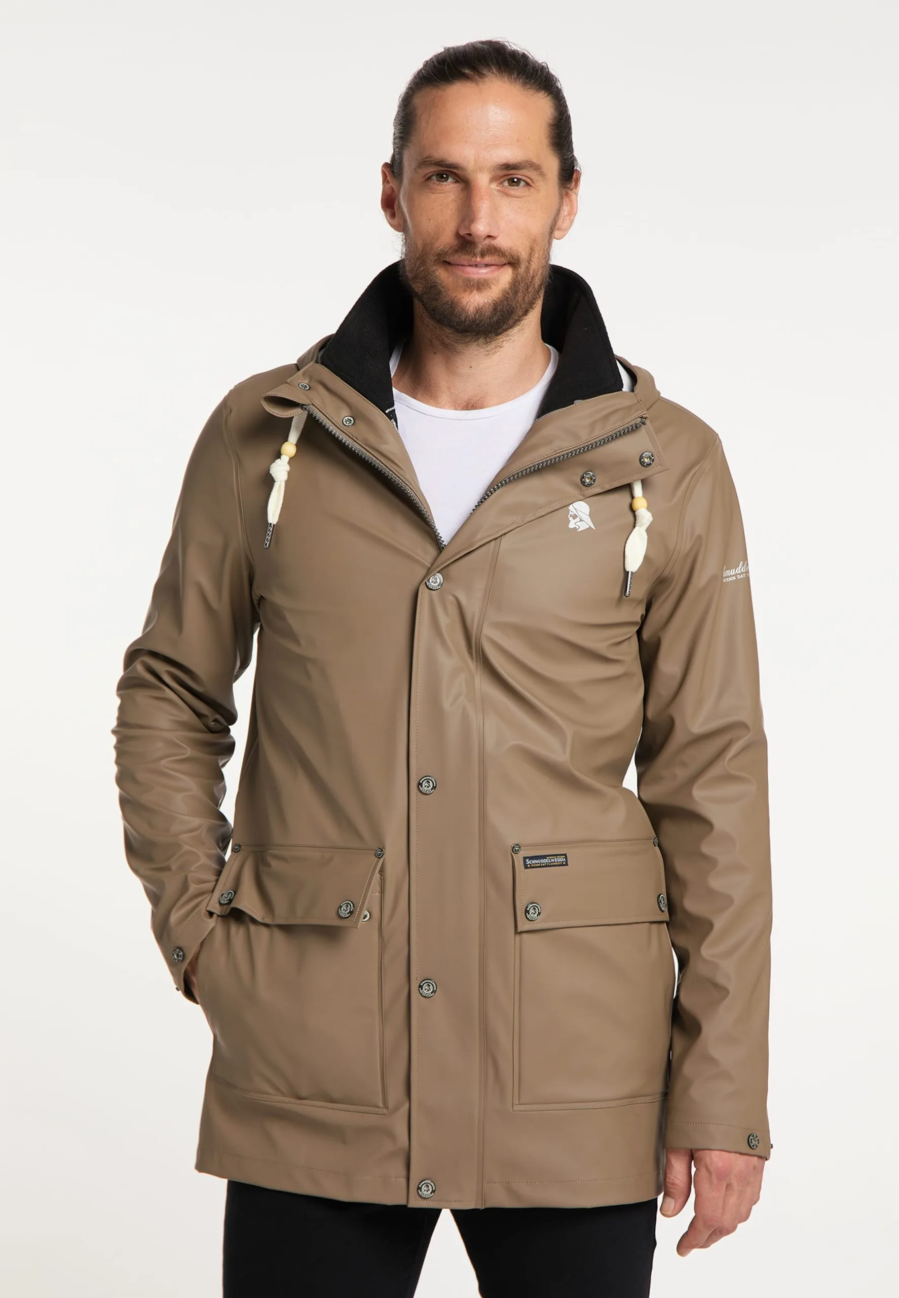 Schmuddelwedda Tussenjassen Tussenparka Heren Bruin 4 Schmuddelwedda Tussenjassen Tussenparka Heren Bruin - Afbeelding 2