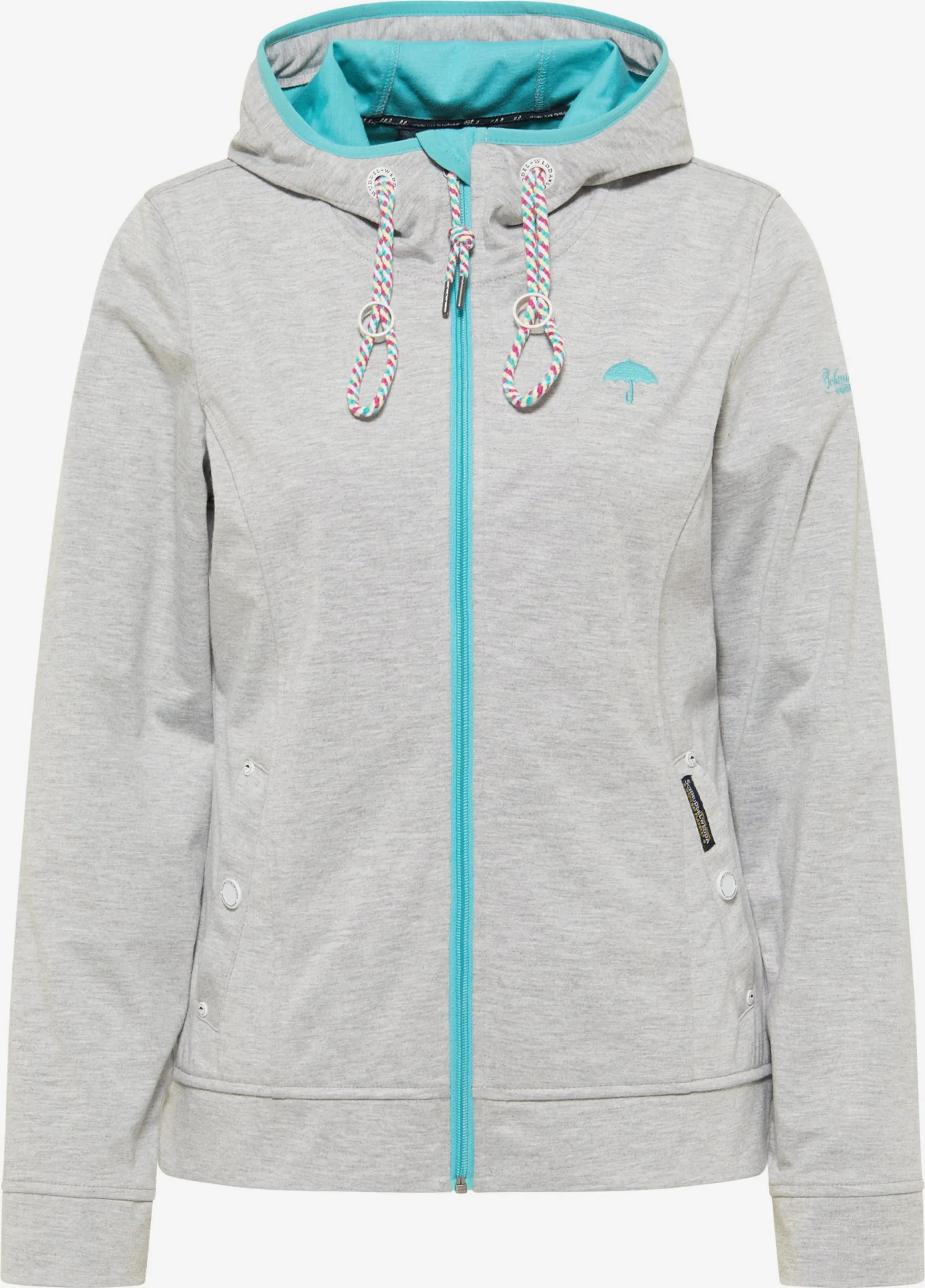 Schmuddelwedda Outdoor Jassen Functionele Jas Kianna Dames Grijs Gemêleerd 3 Schmuddelwedda Outdoor Jassen Functionele Jas Kianna Dames Grijs Gemêleerd