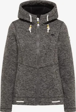 Schmuddelwedda Outdoor Jassen Fleece Jas Dames Grijs Gemêleerd