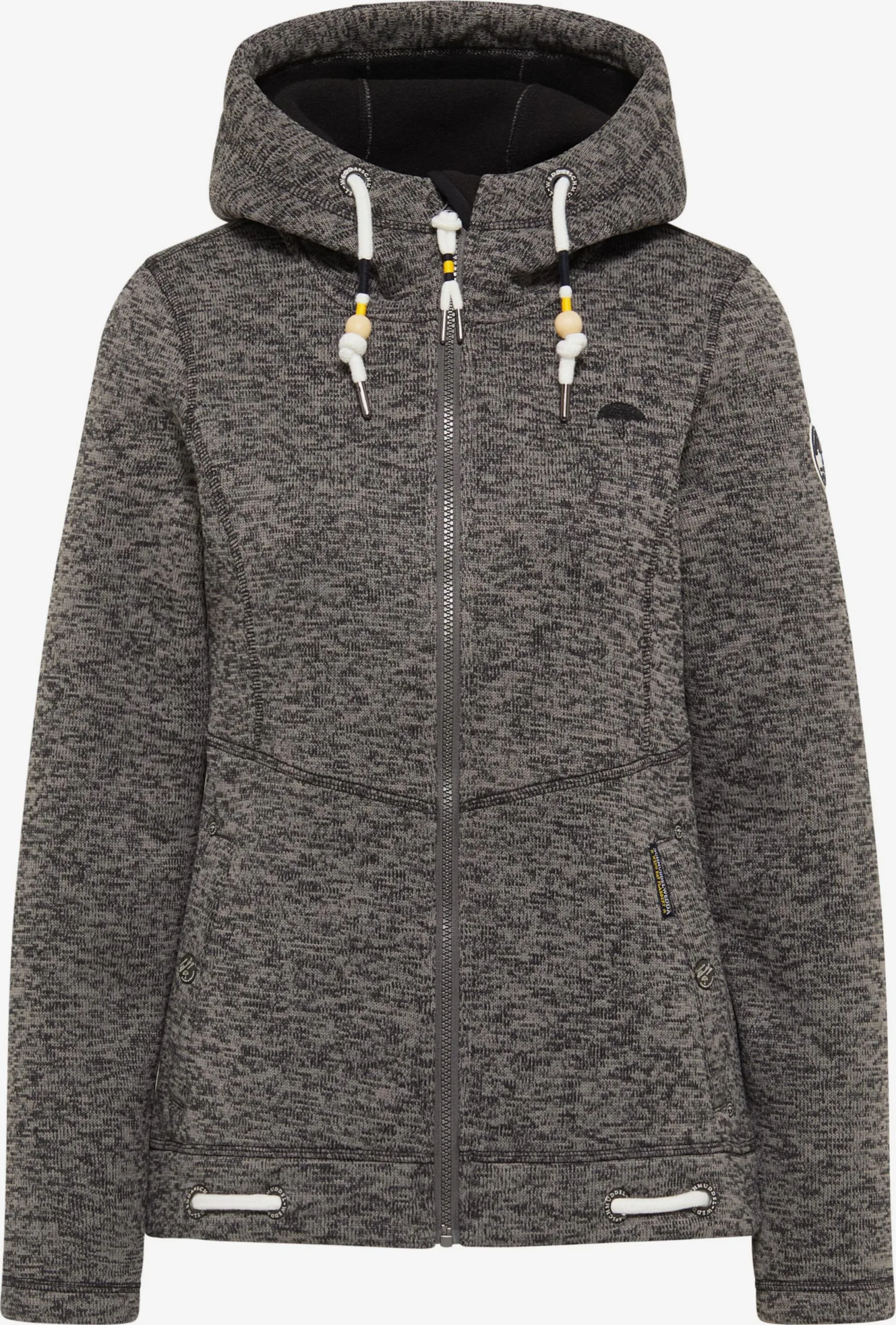 Schmuddelwedda Outdoor Jassen Fleece Jas Dames Grijs Gemêleerd 3 Schmuddelwedda Outdoor Jassen Fleece Jas Dames Grijs Gemêleerd