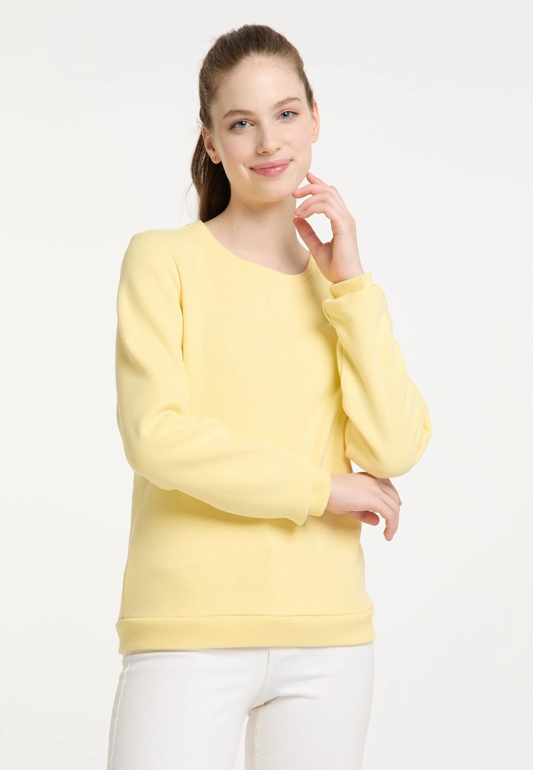 Schmuddelwedda Sweatshirts Sweatshirt Yasanna Dames Lichtgeel 4 Schmuddelwedda Sweatshirts Sweatshirt Yasanna Dames Lichtgeel - Afbeelding 2