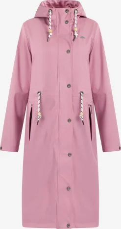 Schmuddelwedda Regenmantels Functionele Mantel Dames Oudroze