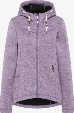 Schmuddelwedda Outdoor Jassen Fleece Jas Dames Lila