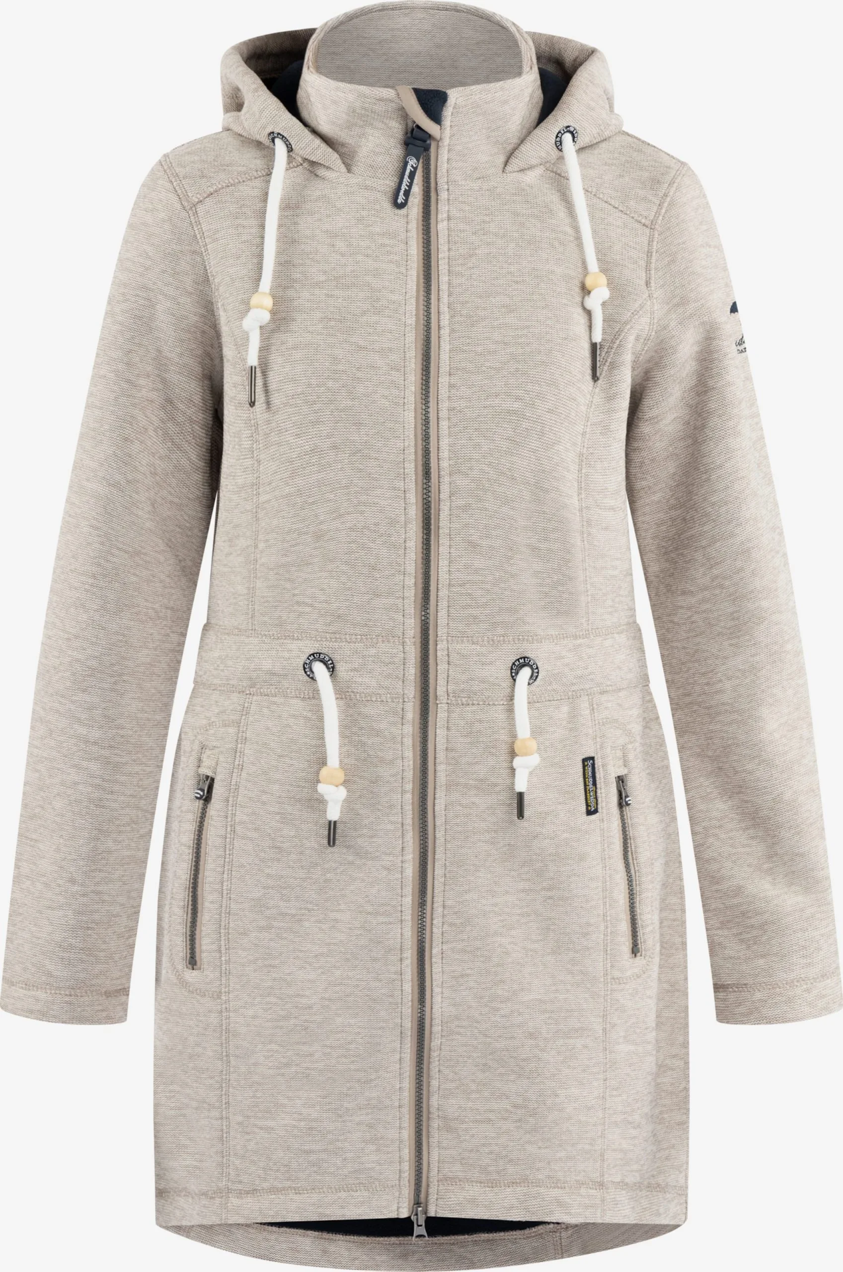 Schmuddelwedda Outdoor Jassen Fleece Jas Dames Beige Gemêleerd 3 Schmuddelwedda Outdoor Jassen Fleece Jas Dames Beige Gemêleerd
