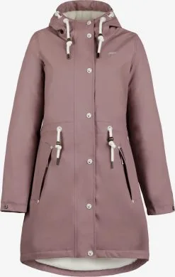 Schmuddelwedda Regenmantels Functionele Mantel Dames Pastelrood