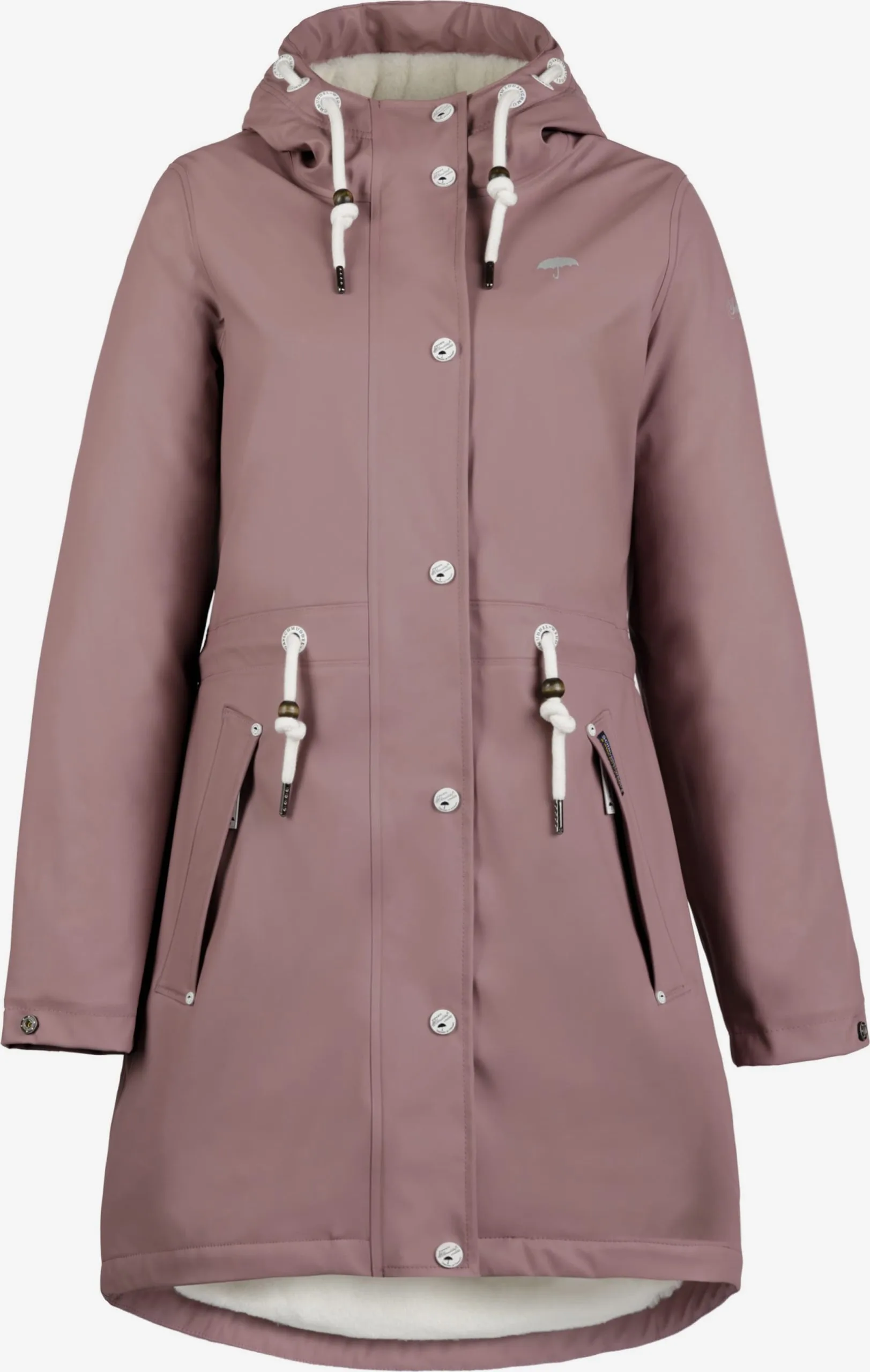 Schmuddelwedda Regenmantels Functionele Mantel Dames Pastelrood 3 Schmuddelwedda Regenmantels Functionele Mantel Dames Pastelrood