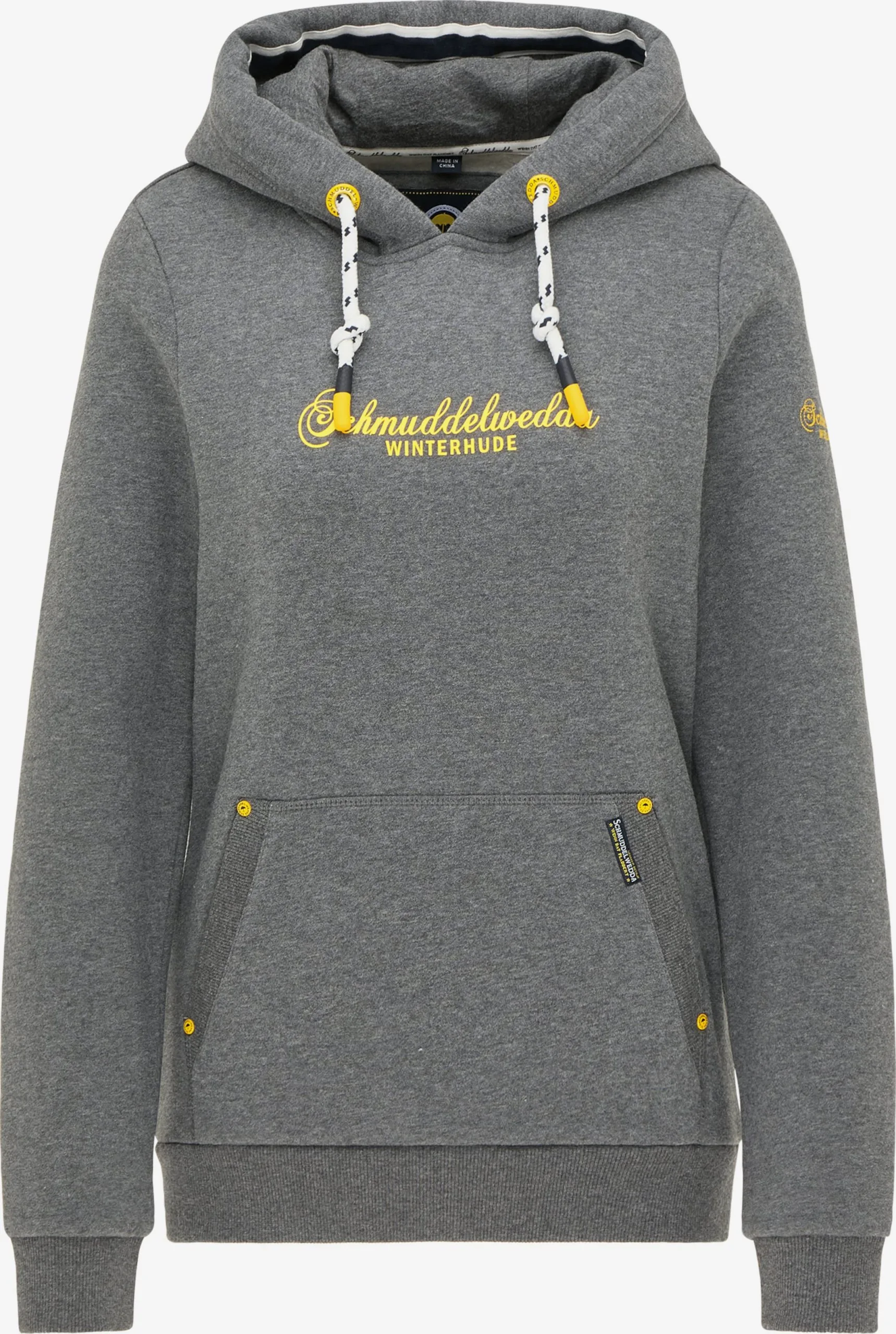 Schmuddelwedda Hoodies Sweatshirt Hamburg Winterhude Dames Grijs Gemêleerd 3 Schmuddelwedda Hoodies Sweatshirt Hamburg Winterhude Dames Grijs Gemêleerd