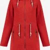 Schmuddelwedda Outdoor Jassen Fleece Jas Dames Rood