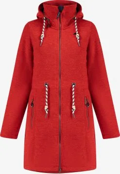 Schmuddelwedda Outdoor Jassen Fleece Jas Dames Rood