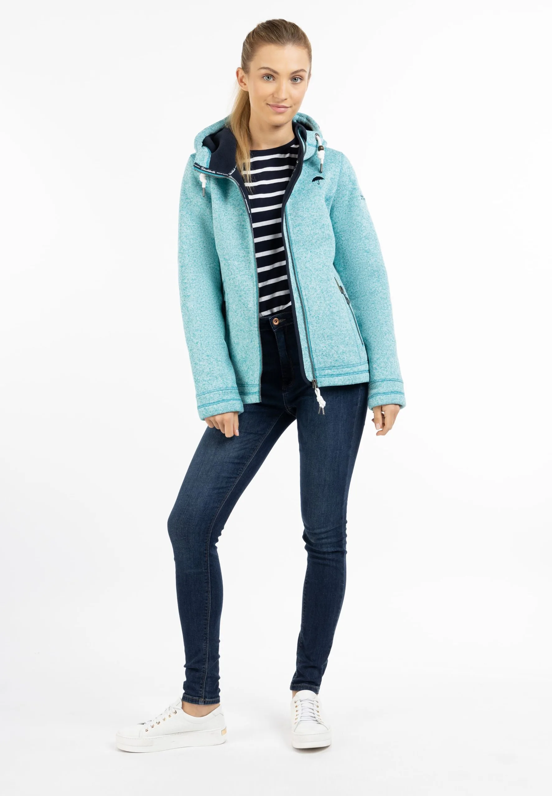 Schmuddelwedda Outdoor Jassen Fleece Jas Dames Blauw 7 Schmuddelwedda Outdoor Jassen Fleece Jas Dames Blauw - Afbeelding 5