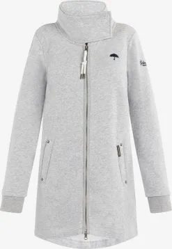 Schmuddelwedda Sweatvesten Sweatvest Dames Lichtgrijs / Grijs Gemêleerd