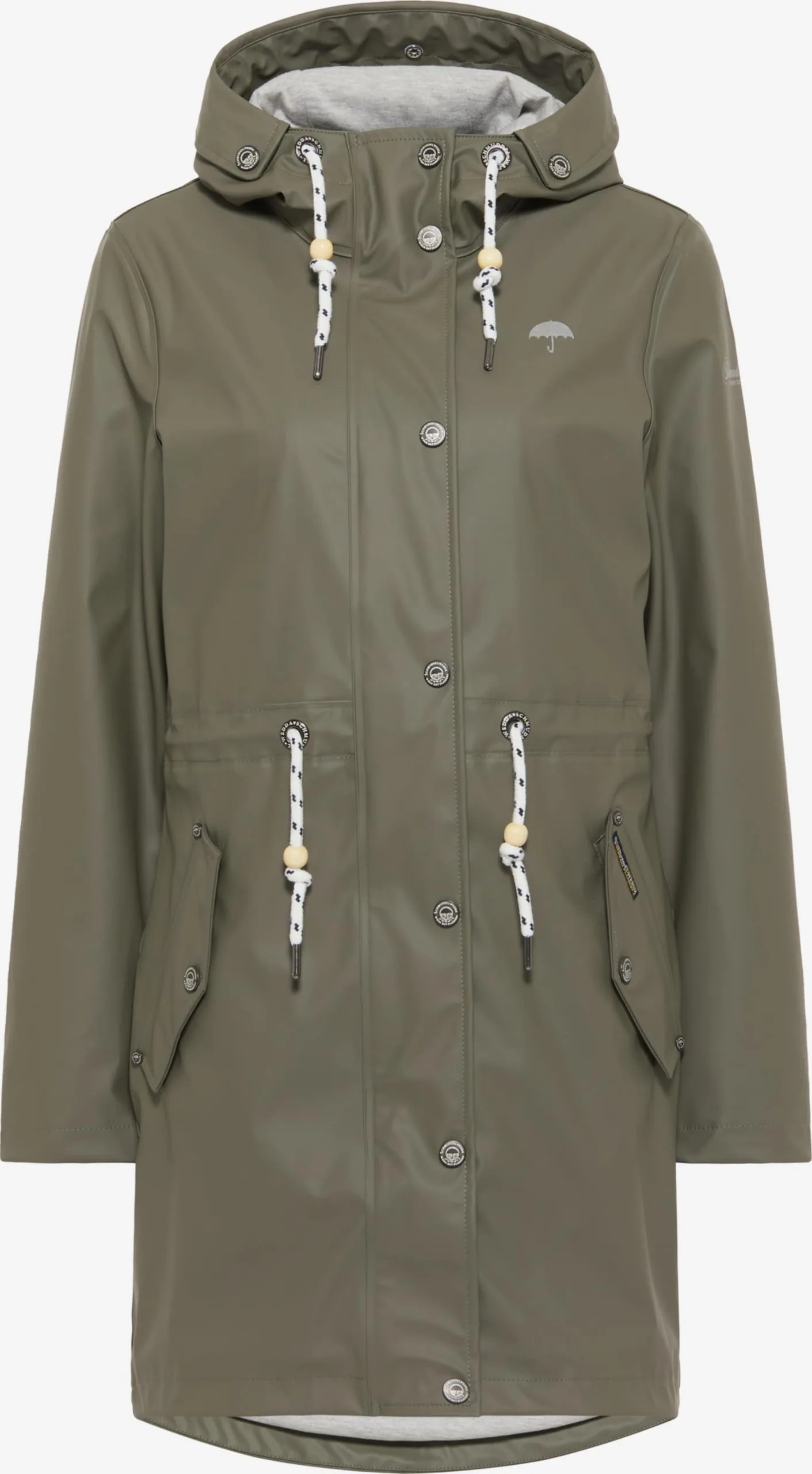 Schmuddelwedda Regenmantels Functionele Mantel Bridgeport Dames Kaki 3 Schmuddelwedda Regenmantels Functionele Mantel Bridgeport Dames Kaki