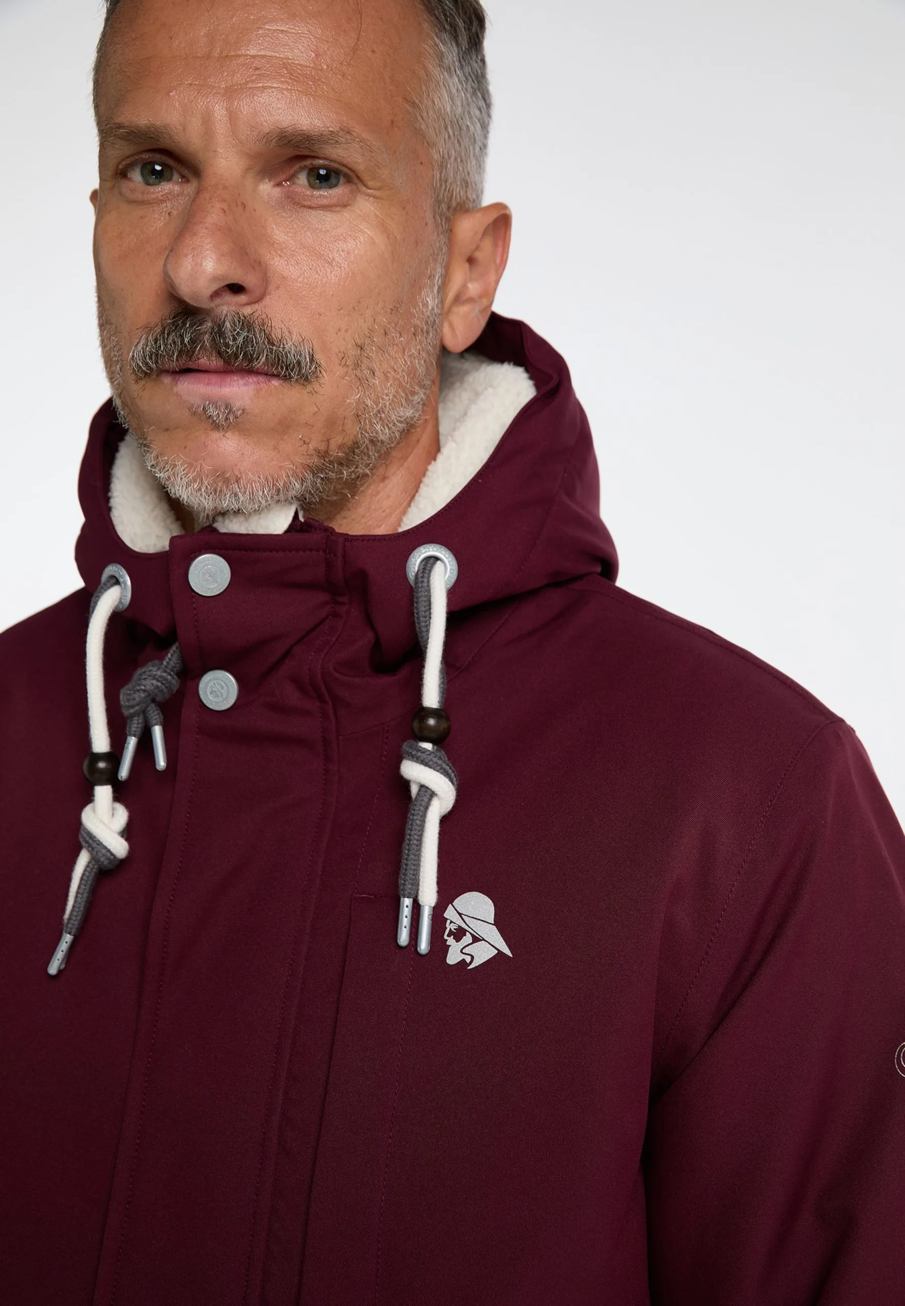 Schmuddelwedda Parkas Winterparka Heren Wijnrood 7 Schmuddelwedda Parkas Winterparka Heren Wijnrood - Afbeelding 5