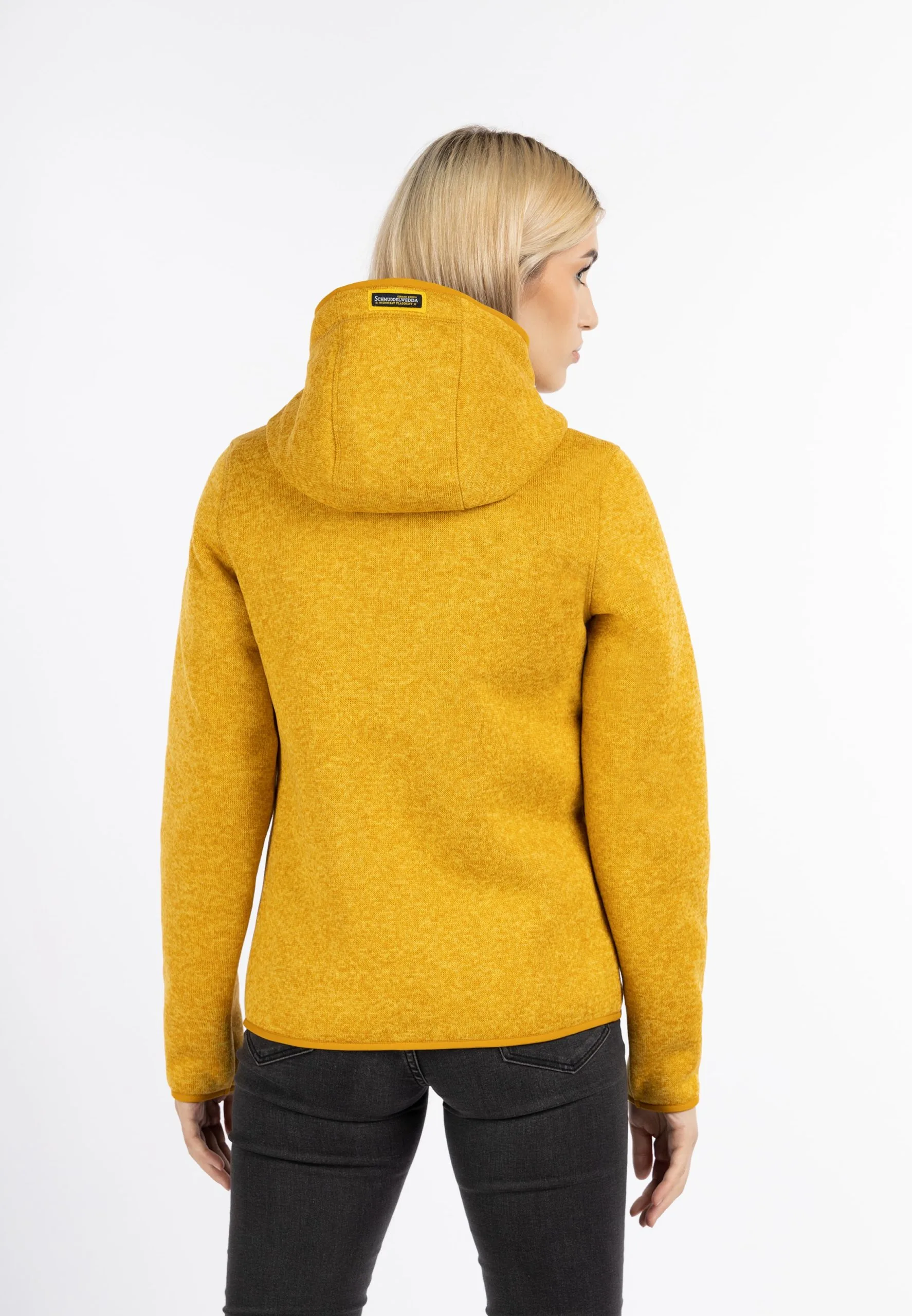 Schmuddelwedda Outdoor Jassen Fleece Jas Dames Mosterd 6 Schmuddelwedda Outdoor Jassen Fleece Jas Dames Mosterd - Afbeelding 4