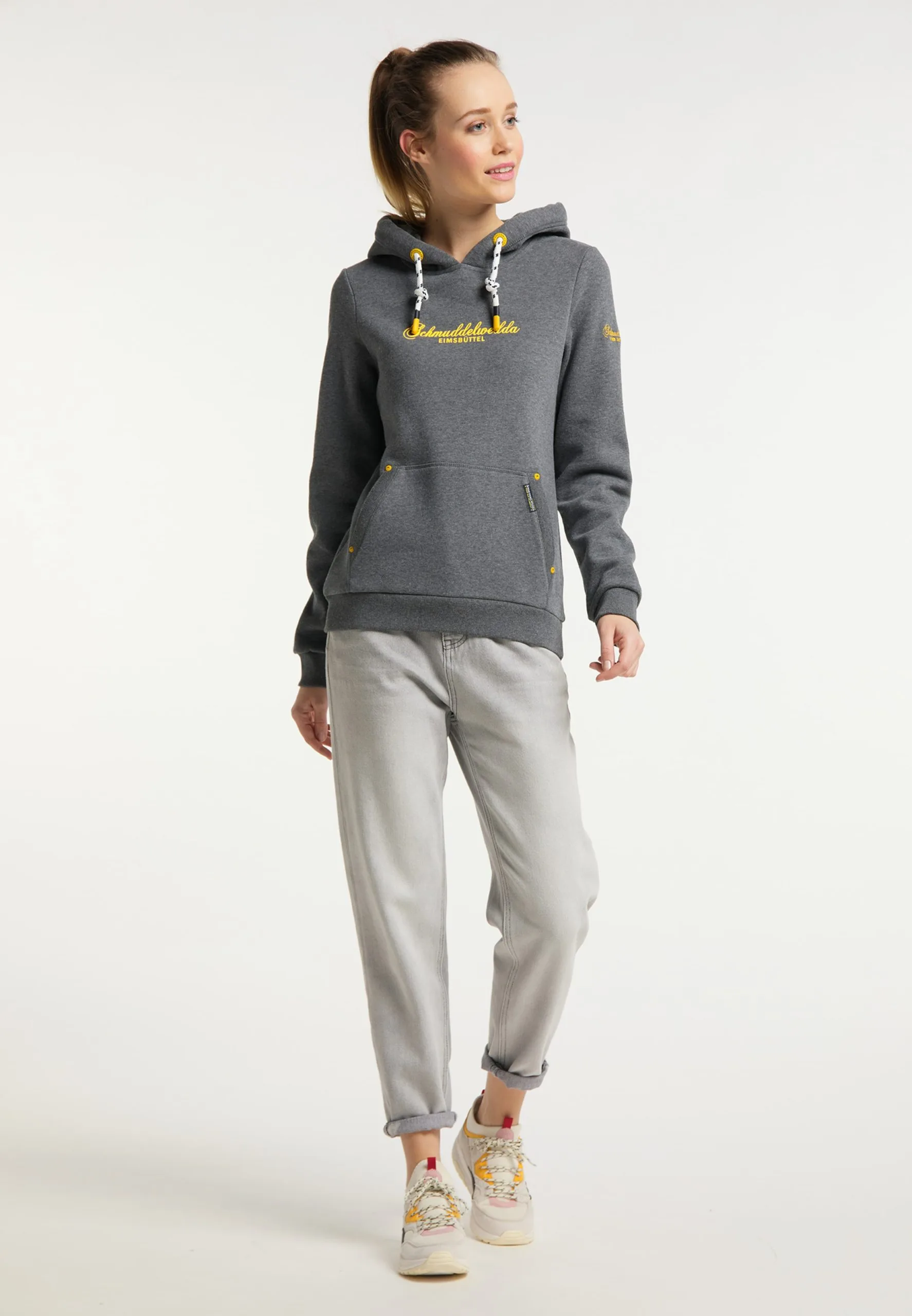 Schmuddelwedda Hoodies Sweatshirt Hamburg Dames Grijs 6 Schmuddelwedda Hoodies Sweatshirt Hamburg Dames Grijs - Afbeelding 4