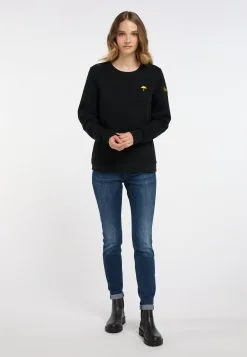 Schmuddelwedda Sweatshirts Sweatshirt Dames Zwart -Schmuddelwedda Verkoopwinkel 649025aa99f62b0d829b4e71a5f1f775