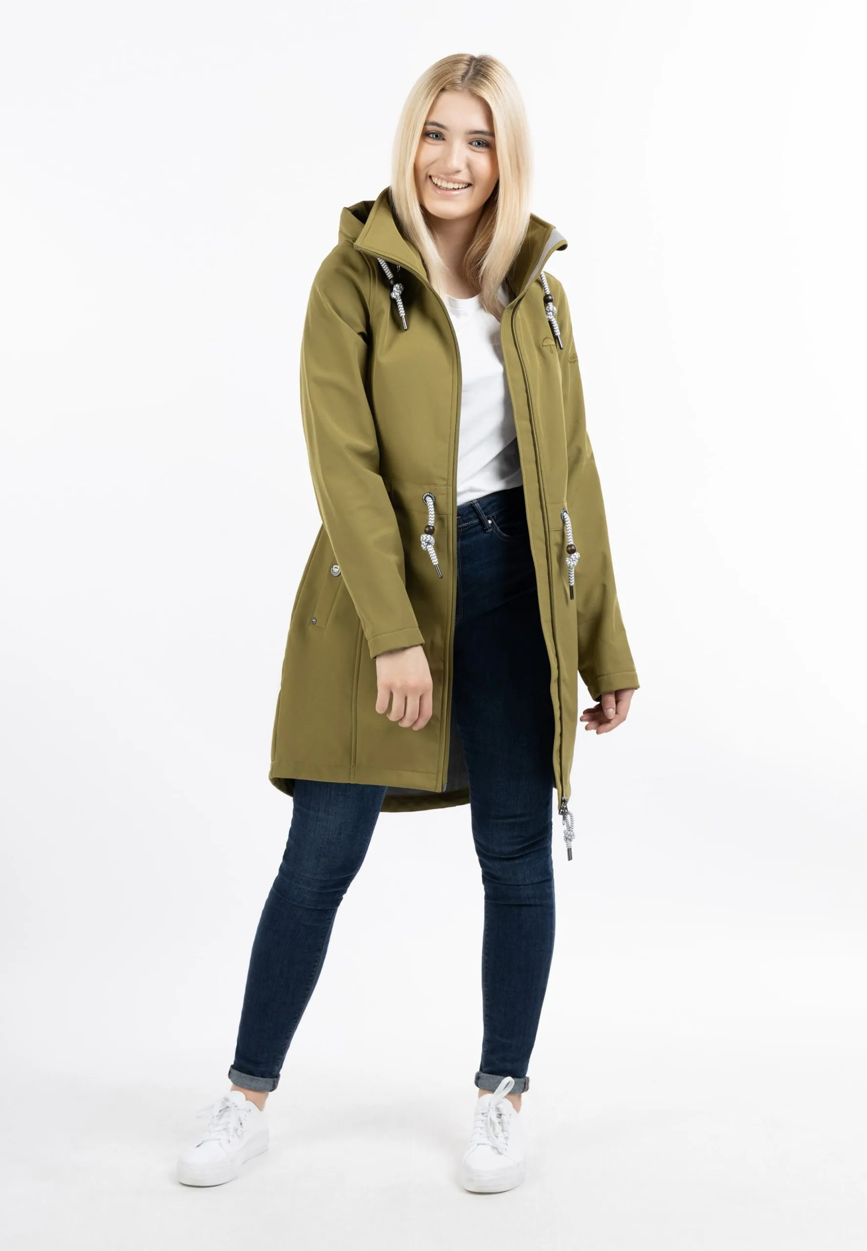 Schmuddelwedda Regenmantels Functionele Mantel Dames Olijfgroen 6 Schmuddelwedda Regenmantels Functionele Mantel Dames Olijfgroen - Afbeelding 4