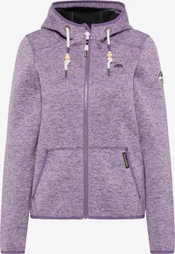 Schmuddelwedda Outdoor Jassen Fleece Jas Dames Lichtlila