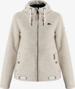 Schmuddelwedda Outdoor Jassen Fleece Jas Dames Wolwit