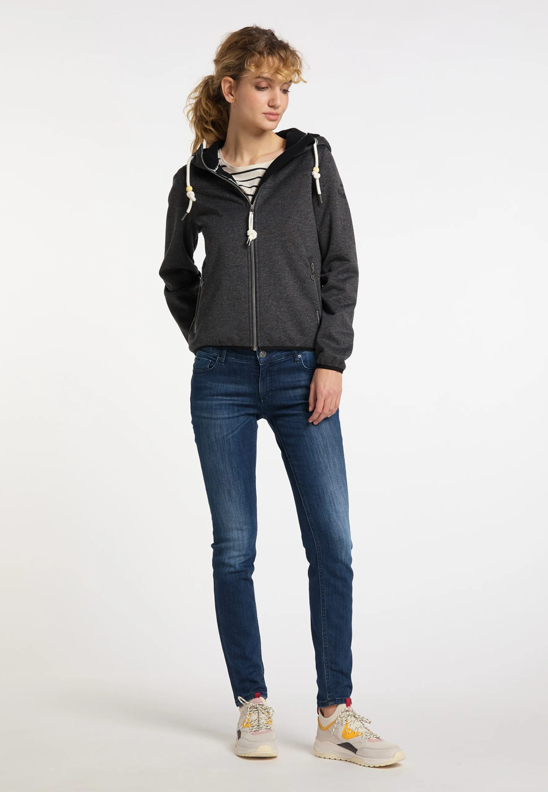 Schmuddelwedda Outdoor Jassen Fleece Jas Dames Antraciet 6 Schmuddelwedda Outdoor Jassen Fleece Jas Dames Antraciet - Afbeelding 4