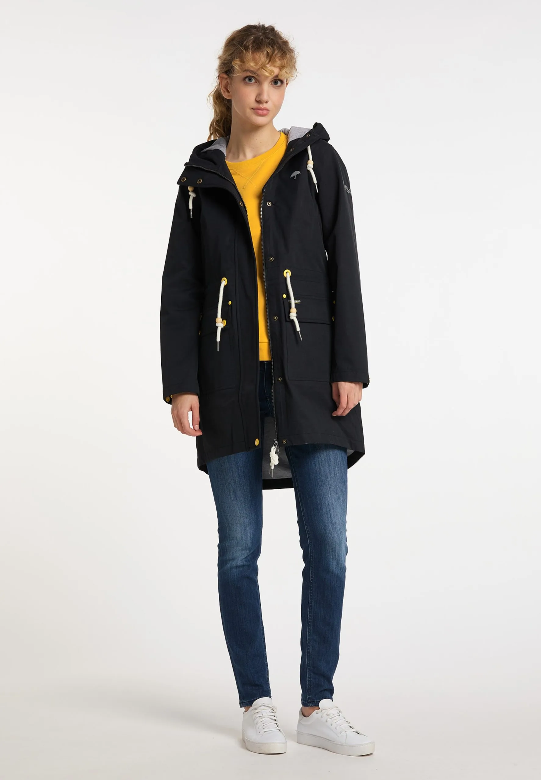 Schmuddelwedda Regenmantels Tussenmantel Dames Zwart 6 Schmuddelwedda Regenmantels Tussenmantel Dames Zwart - Afbeelding 4