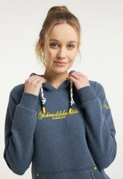 Schmuddelwedda Hoodies Sweatshirt Hamburg Dames Blauw Gemêleerd -Schmuddelwedda Verkoopwinkel 7716321b88553bf438eb04b8f66dfbf2