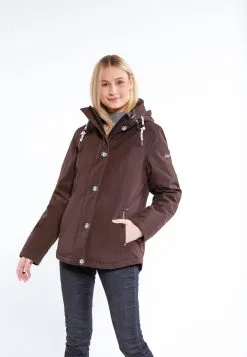 Schmuddelwedda Outdoor Jassen Functionele Jas Dames Donkerbruin -Schmuddelwedda Verkoopwinkel 77987936ebf7ec8a2a6fdabeff528512