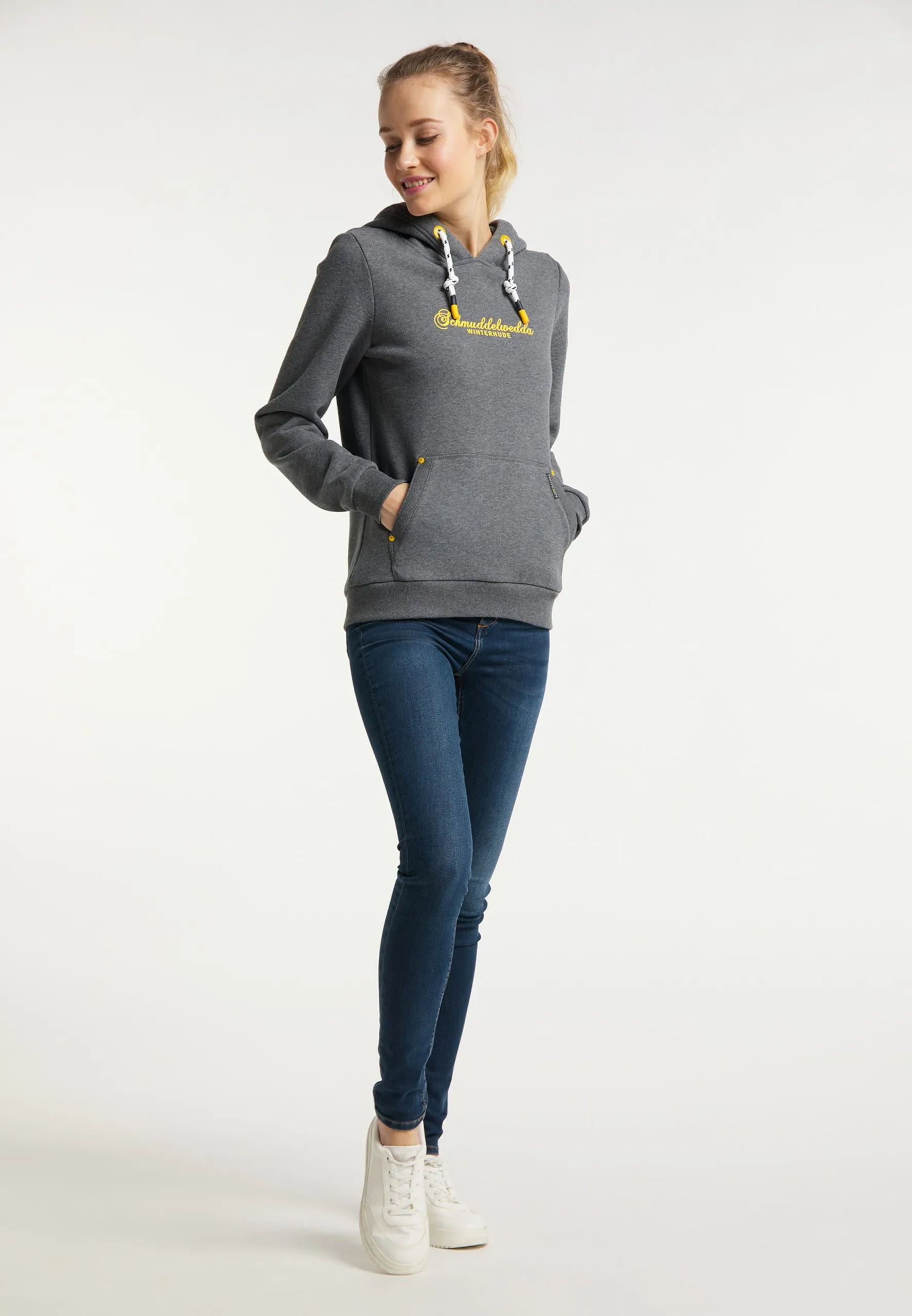 Schmuddelwedda Hoodies Sweatshirt Hamburg Winterhude Dames Grijs Gemêleerd 6 Schmuddelwedda Hoodies Sweatshirt Hamburg Winterhude Dames Grijs Gemêleerd - Afbeelding 4