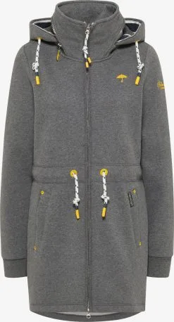 Schmuddelwedda Sweatvesten Sweatvest Dames Donkergrijs