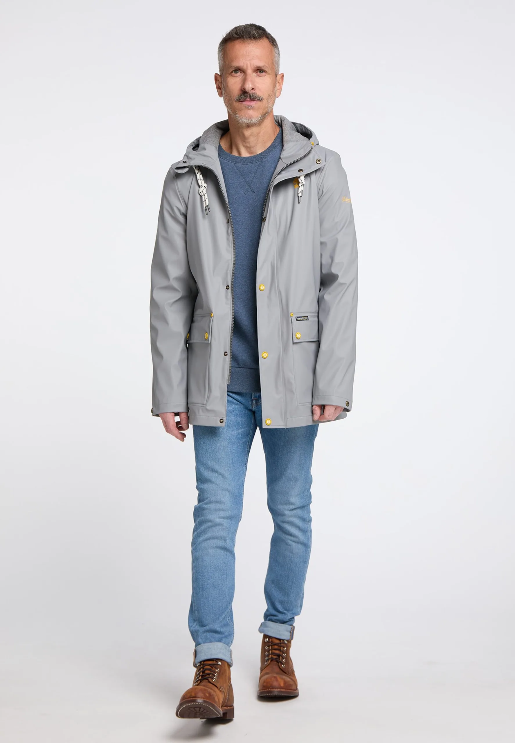 Schmuddelwedda Tussenjassen Tussenjas Heren Grijs 7 Schmuddelwedda Tussenjassen Tussenjas Heren Grijs - Afbeelding 5