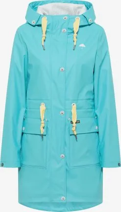 Schmuddelwedda Regenmantels Functionele Mantel Dames Aqua