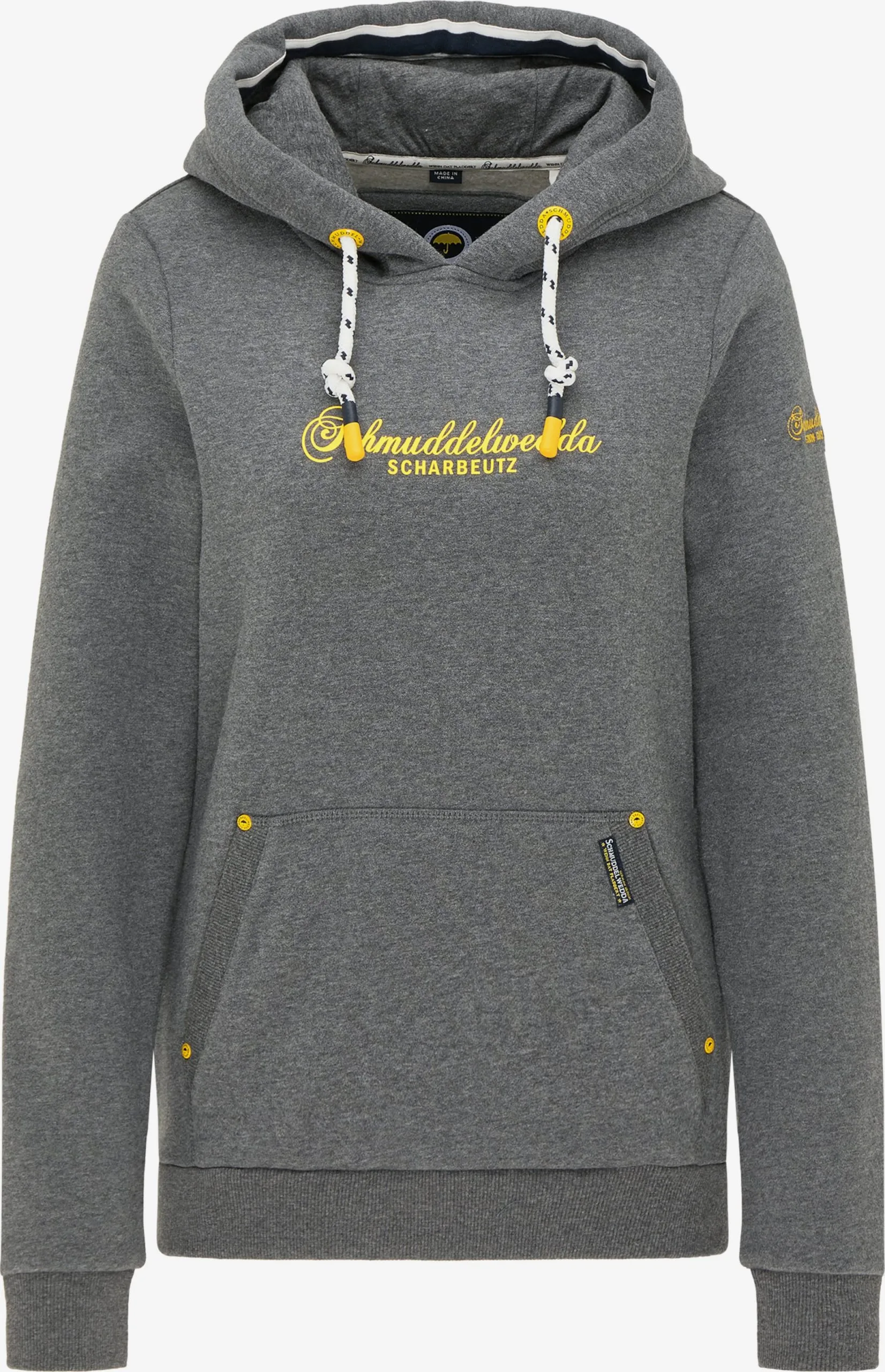 Schmuddelwedda Hoodies Sweatshirt Scharbeutz Dames Grijs Gemêleerd 3 Schmuddelwedda Hoodies Sweatshirt Scharbeutz Dames Grijs Gemêleerd