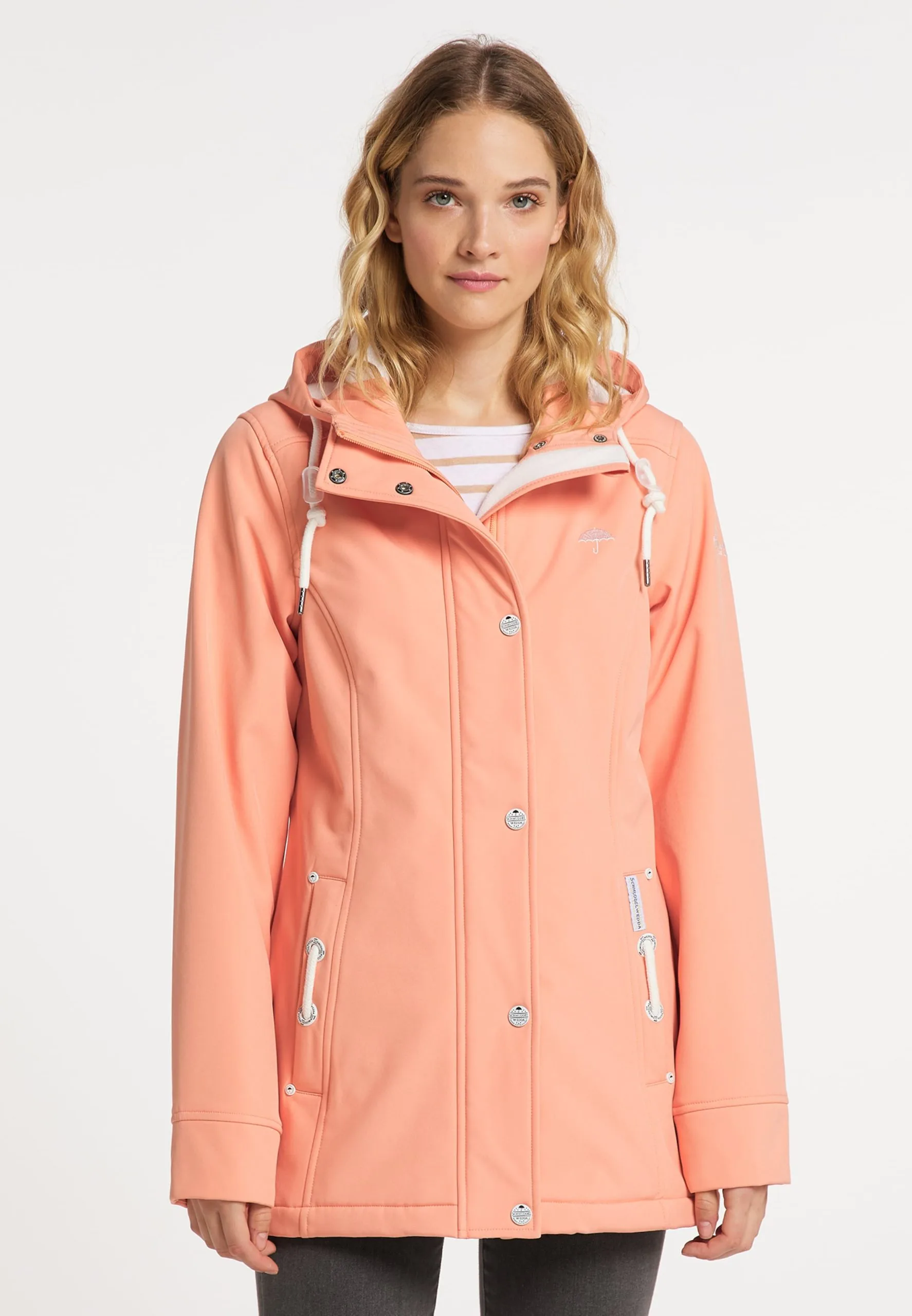 Schmuddelwedda Outdoor Jassen Functionele Jas Dames Oranje / Zalm Roze 4 Schmuddelwedda Outdoor Jassen Functionele Jas Dames Oranje / Zalm Roze - Afbeelding 2