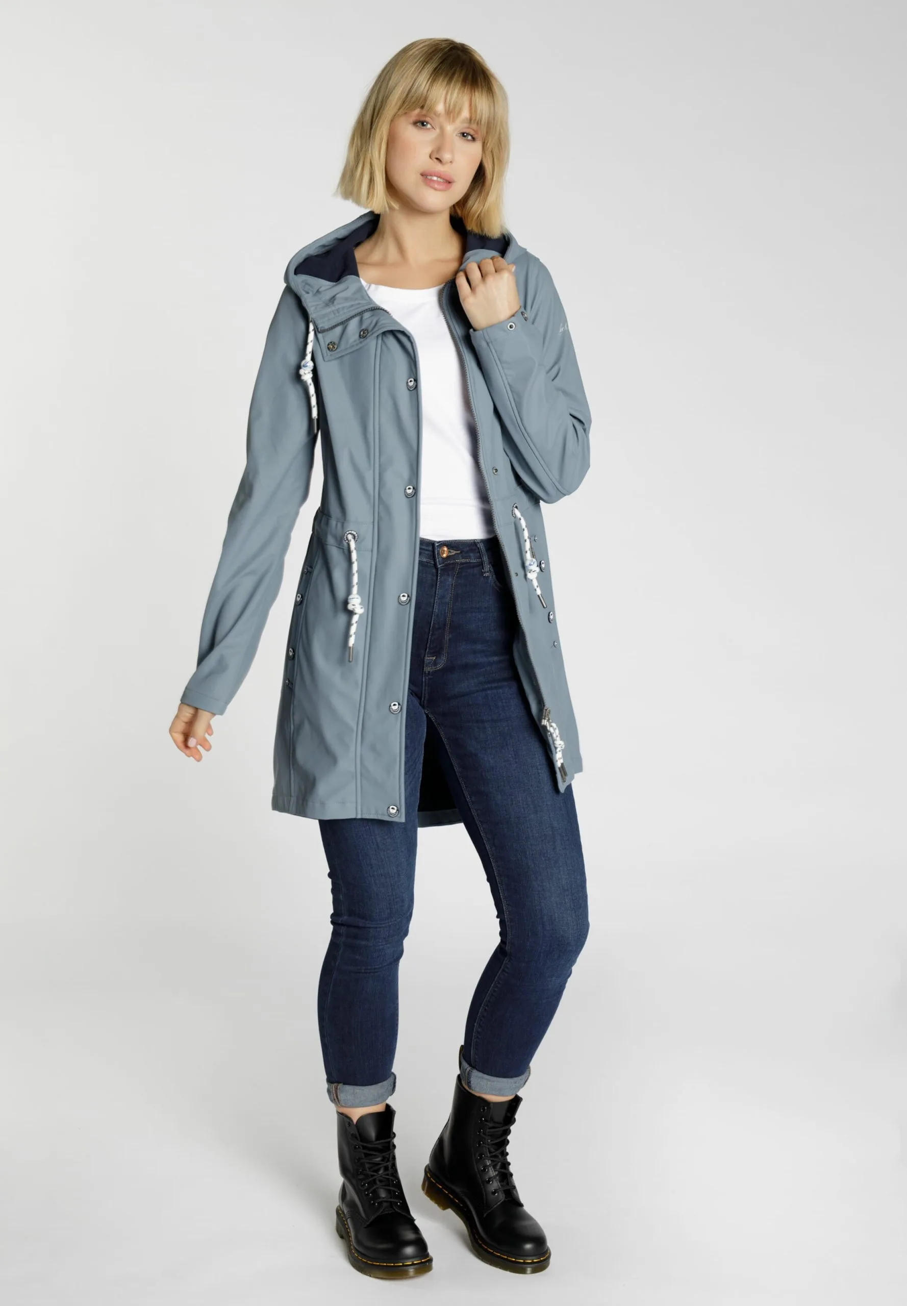 Schmuddelwedda Regenmantels Tussenmantel Dames Zilvergrijs 6 Schmuddelwedda Regenmantels Tussenmantel Dames Zilvergrijs - Afbeelding 4