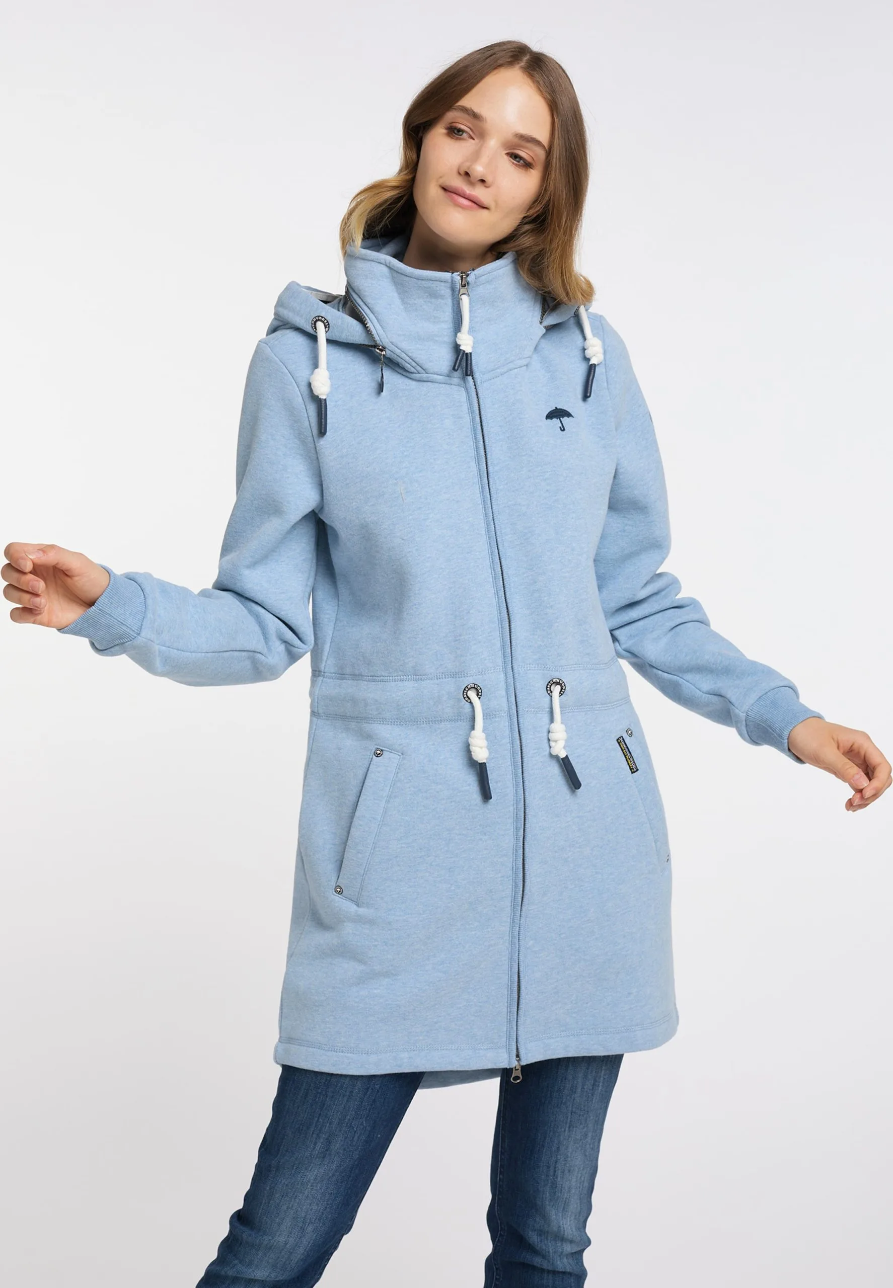 Schmuddelwedda Sweatvesten Sweatvest Dames Navy / Lichtblauw 4 Schmuddelwedda Sweatvesten Sweatvest Dames Navy / Lichtblauw - Afbeelding 2