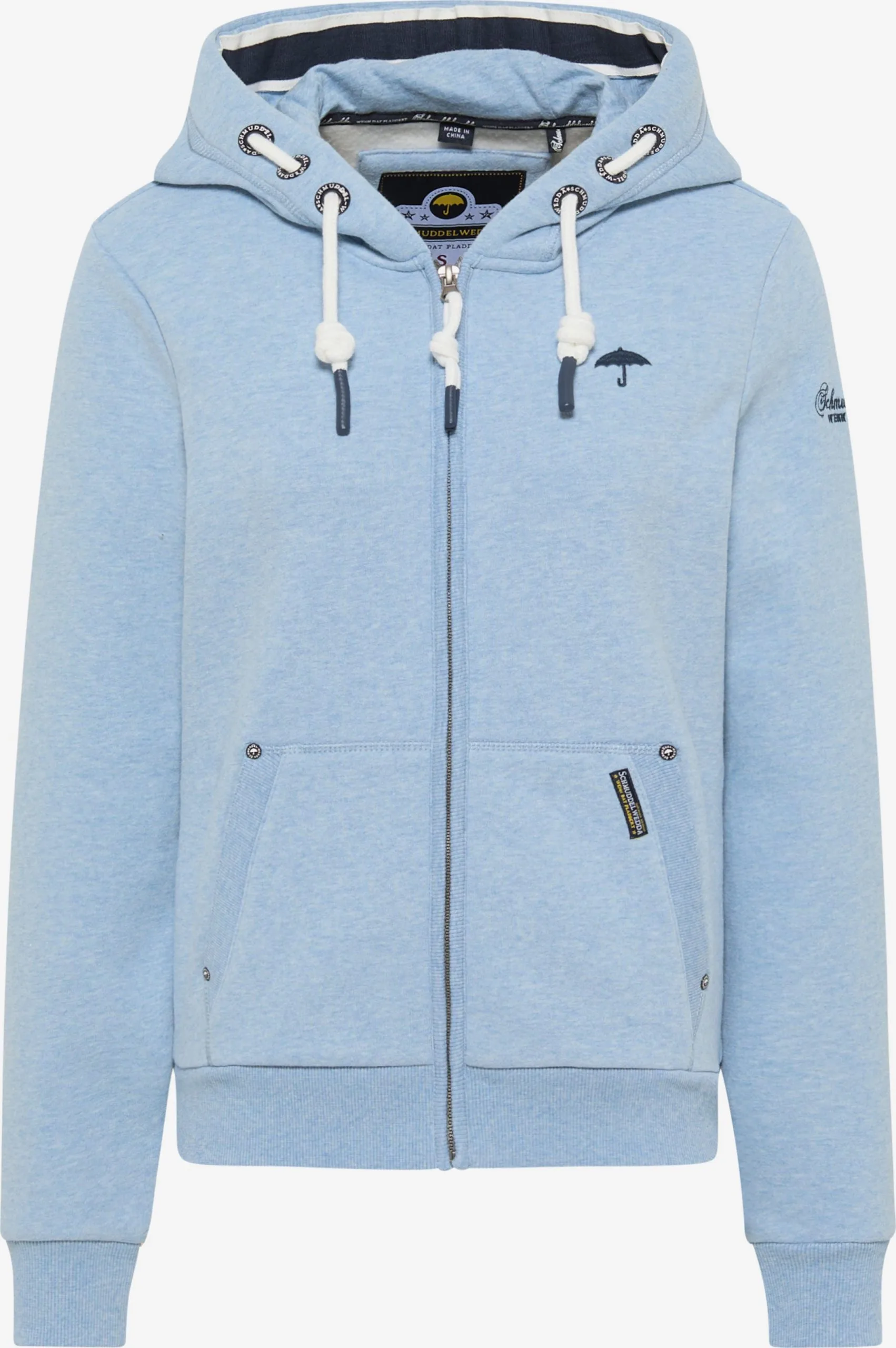 Schmuddelwedda Sweatvesten Sweatvest Dames Navy / Blauw Gemêleerd 3 Schmuddelwedda Sweatvesten Sweatvest Dames Navy / Blauw Gemêleerd