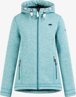 Schmuddelwedda Outdoor Jassen Fleece Jas Dames Blauw