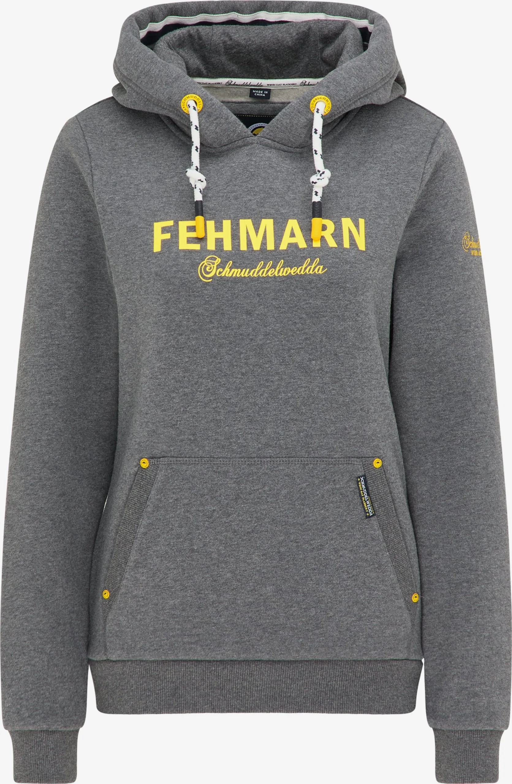 Schmuddelwedda Hoodies Sweatshirt Fehmarn Dames Grijs Gemêleerd 3 Schmuddelwedda Hoodies Sweatshirt Fehmarn Dames Grijs Gemêleerd